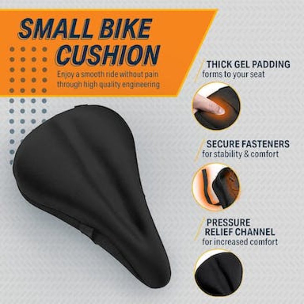 Bikeroo Bike Seat Cushion – Padded Gel Bike Seat Cover, Compatible With Peloton